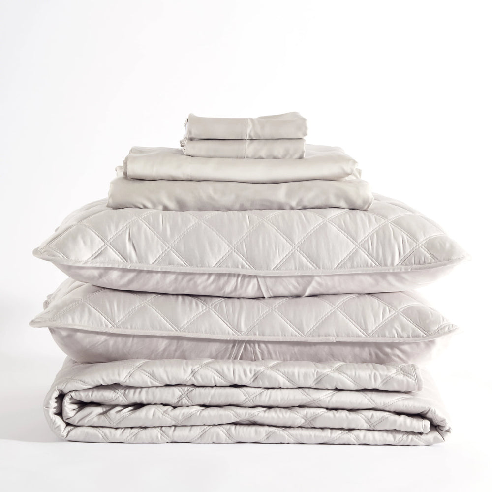 Silken Solid White Core Bedding Bundle | None
