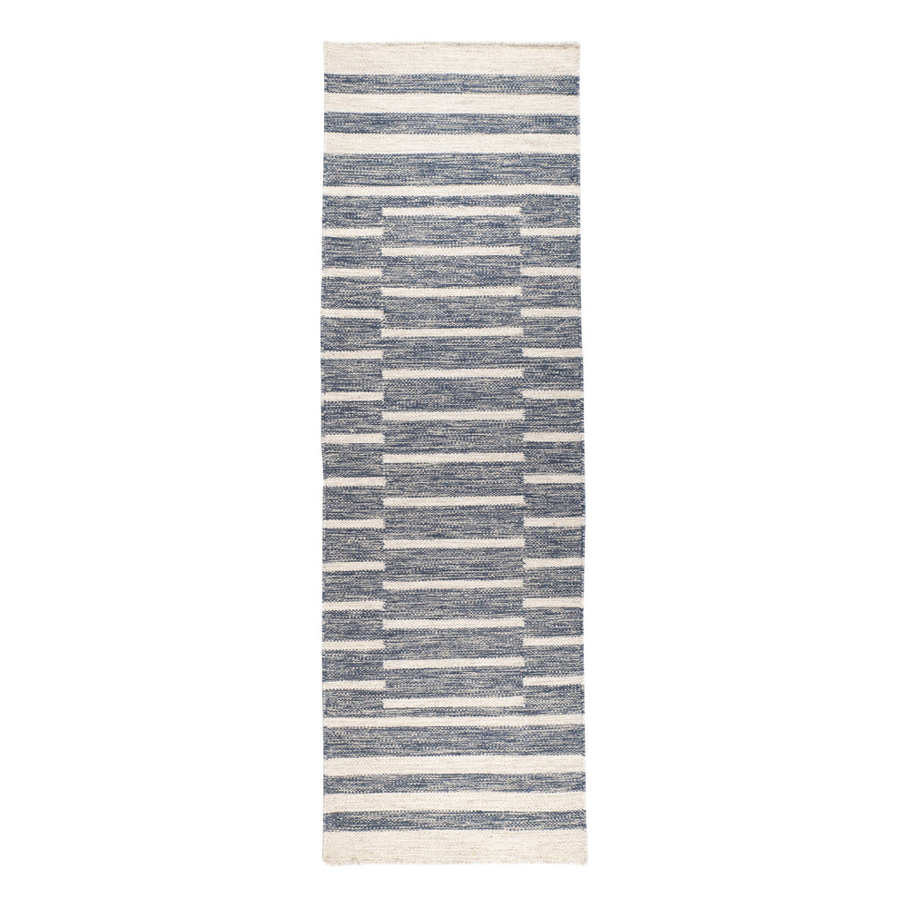 Heights Handwoven Wool Rug | Denim
