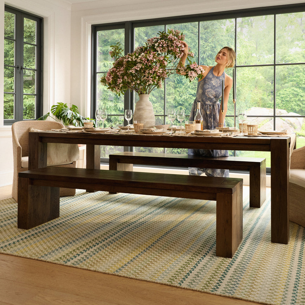 Poppy Handwoven Wool Rug | Moss