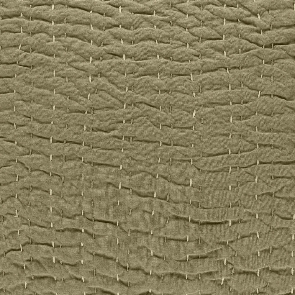 Deepali Kantha Swatch | Olive