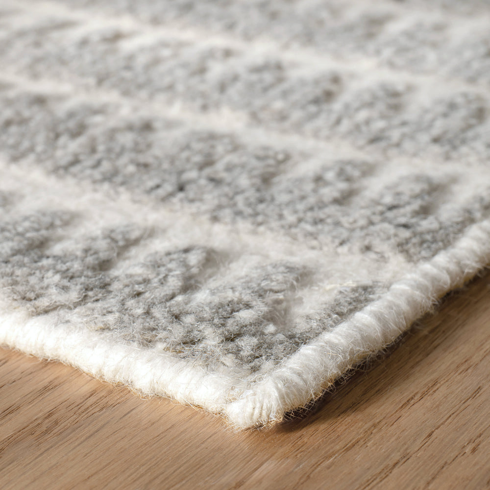 Whitby Hand Knotted Wool Rug | Grey