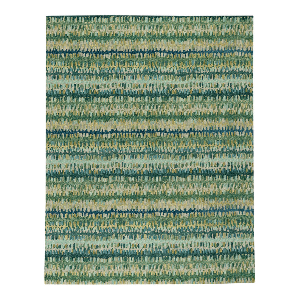 Paint Chip Hand Micro Hooked Wool Rug | Moss