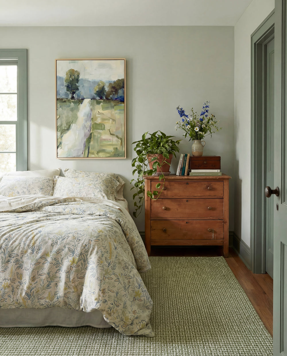 Macie Duvet Cover | Blue/Green