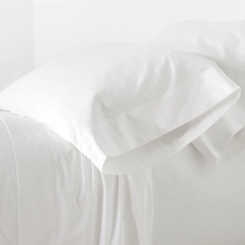 Essential Percale Sheet Set | White