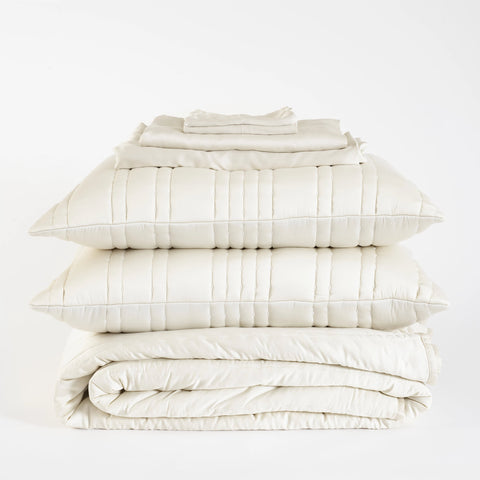 Blissful Bamboo Pearl Core Bedding Bundle | None