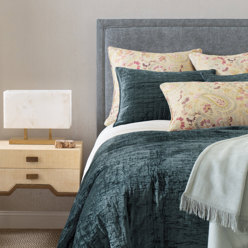 Matte Velvet Juniper quilt