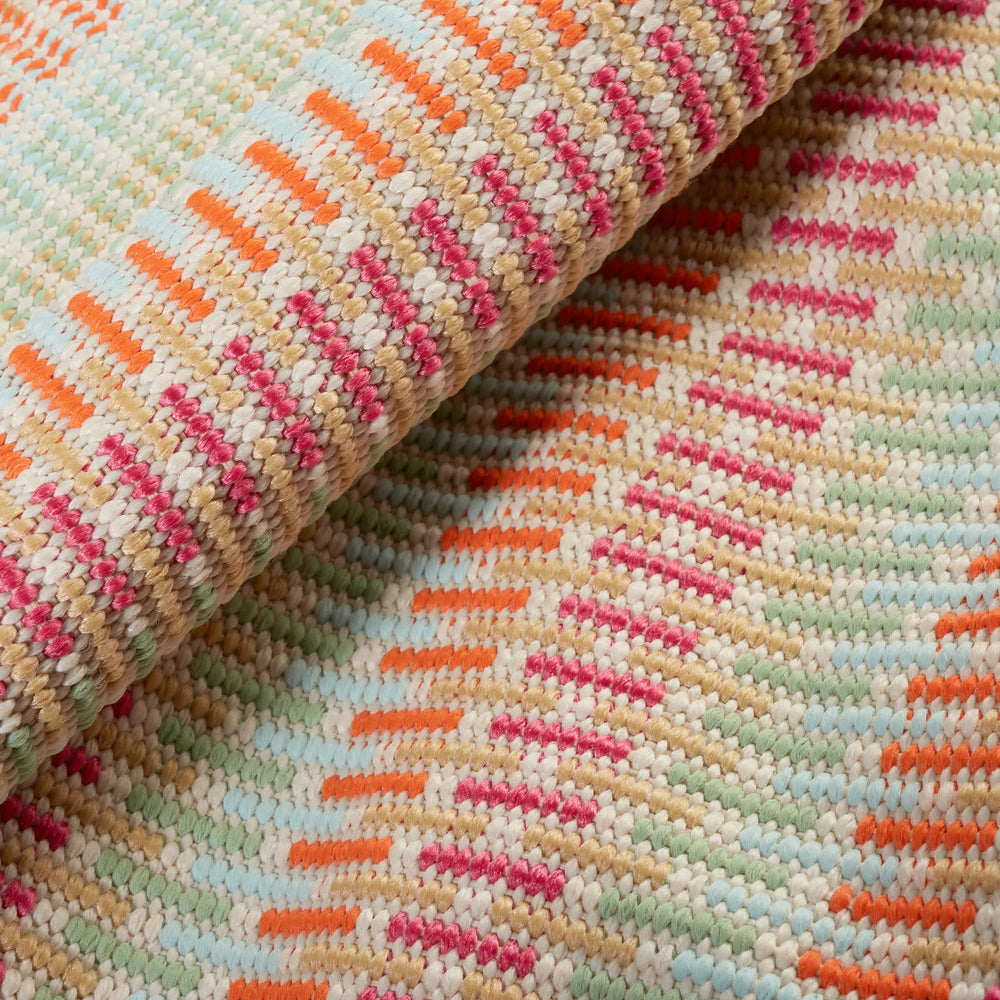 Candy Stripe Handwoven Indoor/Outdoor Rug | Multi