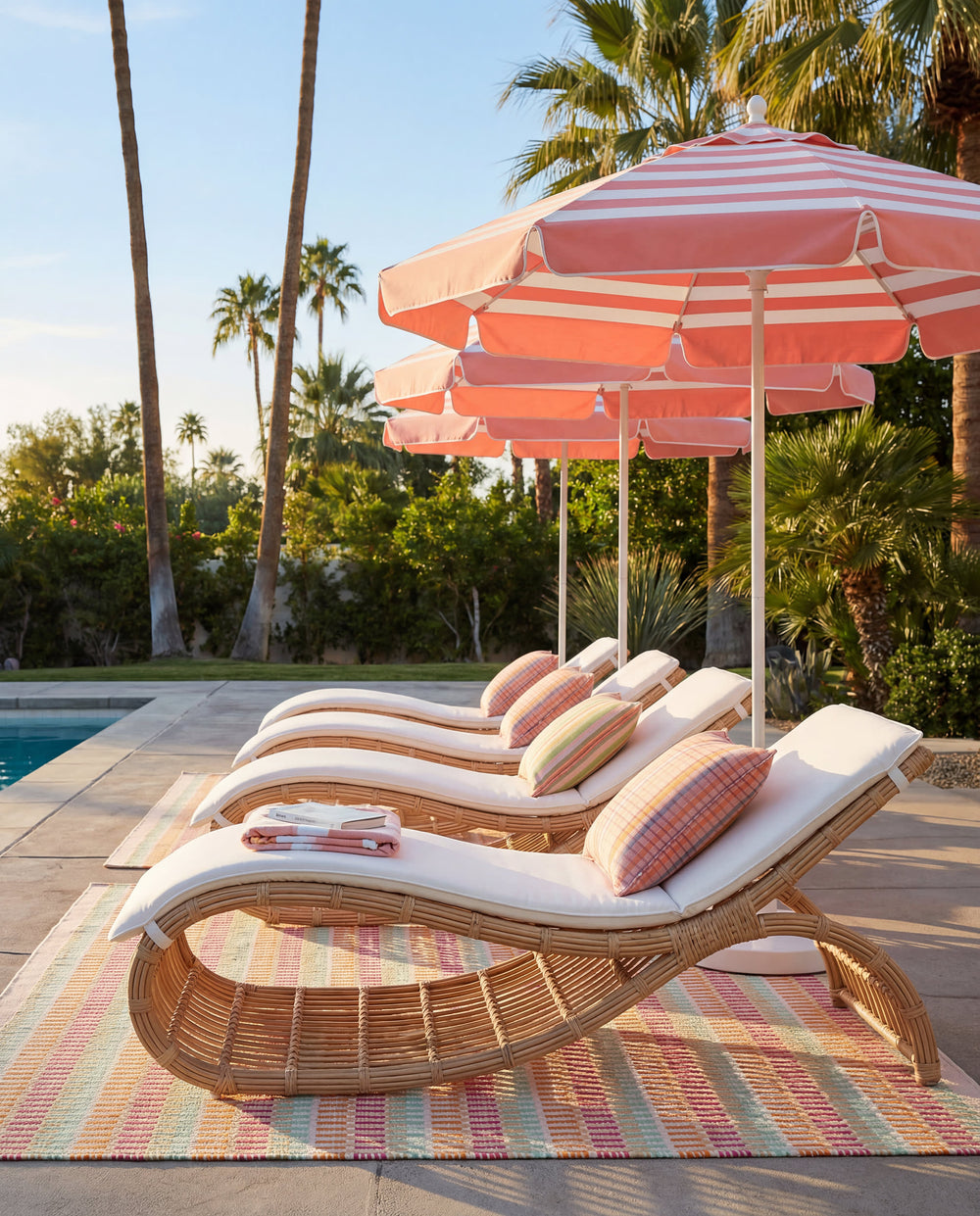 Candy Stripe Handwoven Indoor/Outdoor Rug | Multi